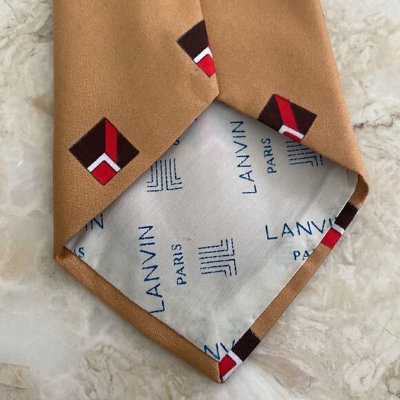 1970’s Vintage Lanvin Tie Geometric Pattern - Picture 7 of 8